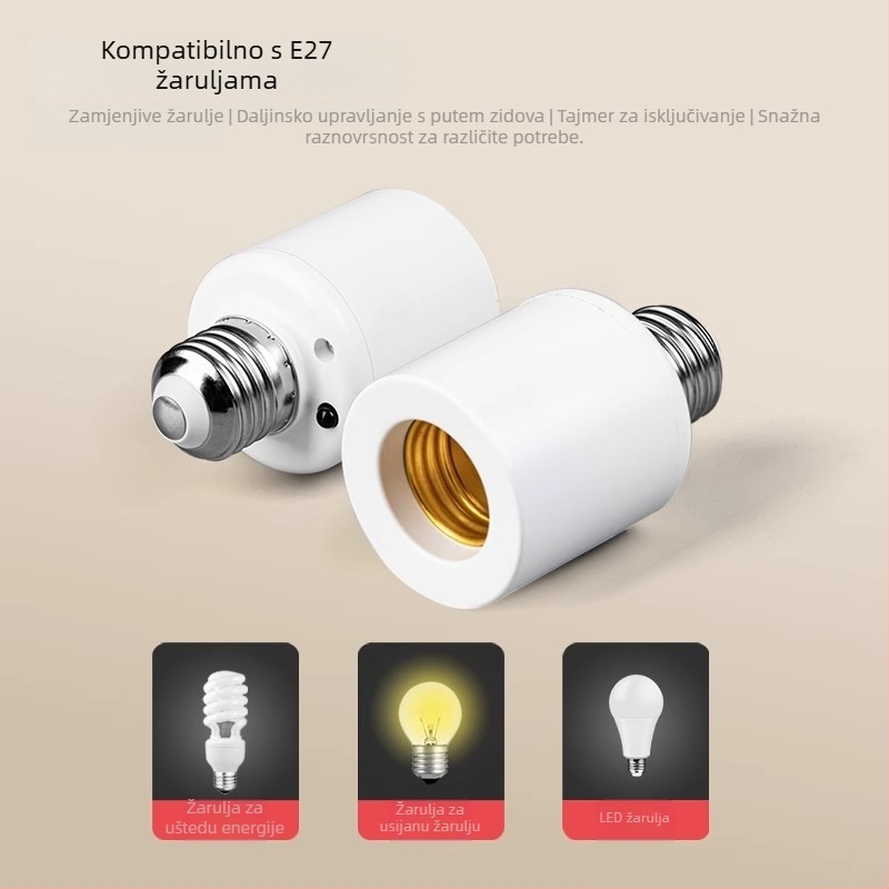 Utičnica za lampu s daljinskim upravljanjem, bežično osvjetljenje, daljinski prekidač (Brand: International electrician; Tip: utičnica s daljinskim upravljanjem; Prekidač: daljinski prekidač)