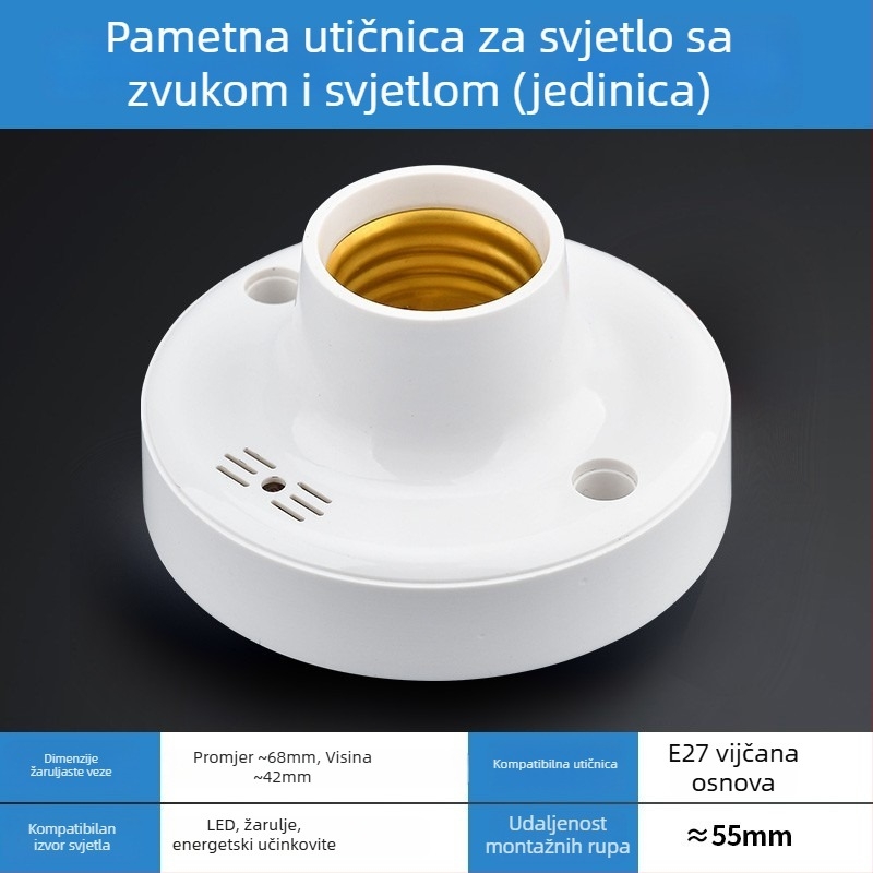 Utičnica za lampu s daljinskim upravljanjem, bežično osvjetljenje, daljinski prekidač (Brand: International electrician; Tip: utičnica s daljinskim upravljanjem; Prekidač: daljinski prekidač)