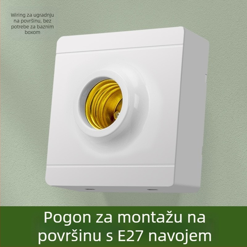 Utičnica za lampu s daljinskim upravljanjem, bežično osvjetljenje, daljinski prekidač (Brand: International electrician; Tip: utičnica s daljinskim upravljanjem; Prekidač: daljinski prekidač)