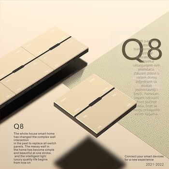 Zigbee bežični daljinski prekidač s osam tipkama za regulaciju rasvjete i scenama