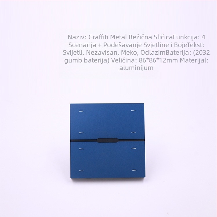 Zigbee bežični daljinski prekidač s osam tipkama za regulaciju rasvjete i scenama