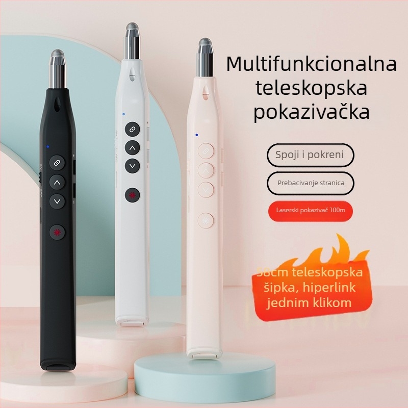 Teleskopska olovka za prelistavanje stranica, ABS kućište, mogućnost ispisa logotipa, prilagodba