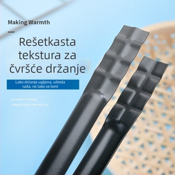 Kuhinjske štipaljke za hranu, višefunkcionalne, 430 nehrđajući čelik, model ZZ-030, 80 g
