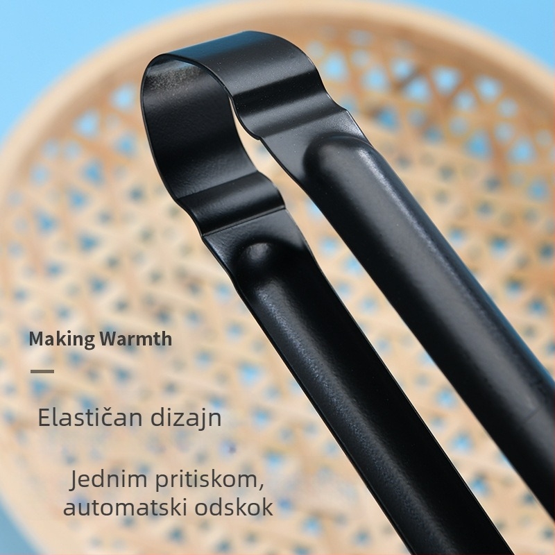 Kuhinjske štipaljke za hranu, višefunkcionalne, 430 nehrđajući čelik, model ZZ-030, 80 g