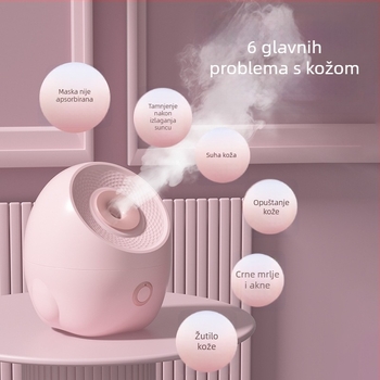 Parni uređaj za lice s toplom maglom, 5 načina, ugrađena baterija 1200-2000mAh, vrijeme magle >180 s