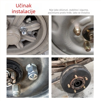 Set vijaka za električni tricikl i motocikl: vijci za hub, matice, vijci za gume, vodootporne matice, vijci stražnje osovine i kočnog bubnja