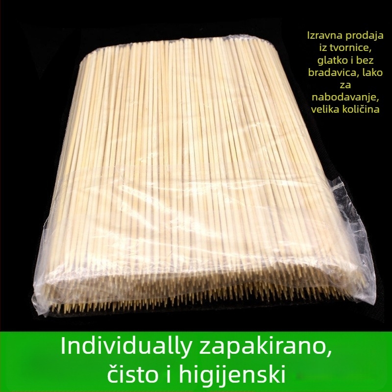 Bambusovi ražnjići za roštilj za kućnu upotrebu, ražnjići od janjetine, marka Kewen