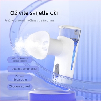 Uređaj za njegu očiju s hladnim raspršivanjem, vrijeme magle 121–180 s, trajanje 0–1 h, ugrađena baterija 100–300 mAh, težina 300 g