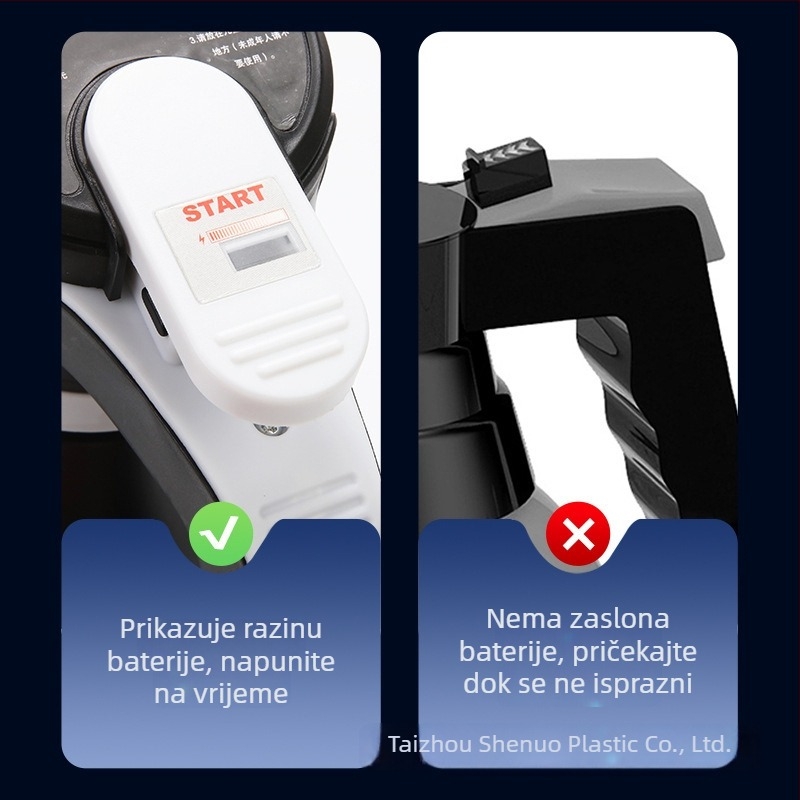 Električni pjenasti raspršivač za pranje automobila, prijenosni ručni visokotlačni raspršivač s mlaznicom u obliku ventilatora za vrt