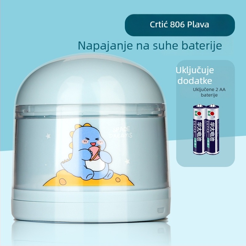 Električni automatski oštrač olovaka s oblikom životinje, model 806, Tiger Crown, plastična konstrukcija, masa 0,5 kg