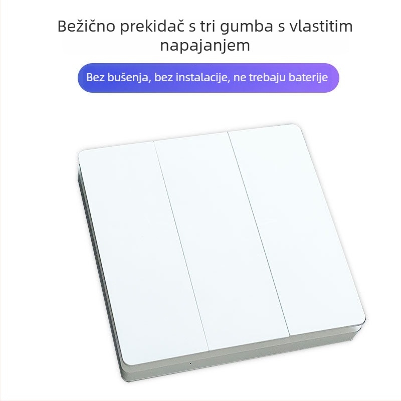 Bežični daljinski upravljač s energijom koja se sama generira, RF upravljanje za industrijske senzore i pametan dom, bežični zvono na vratima (bez baterija)