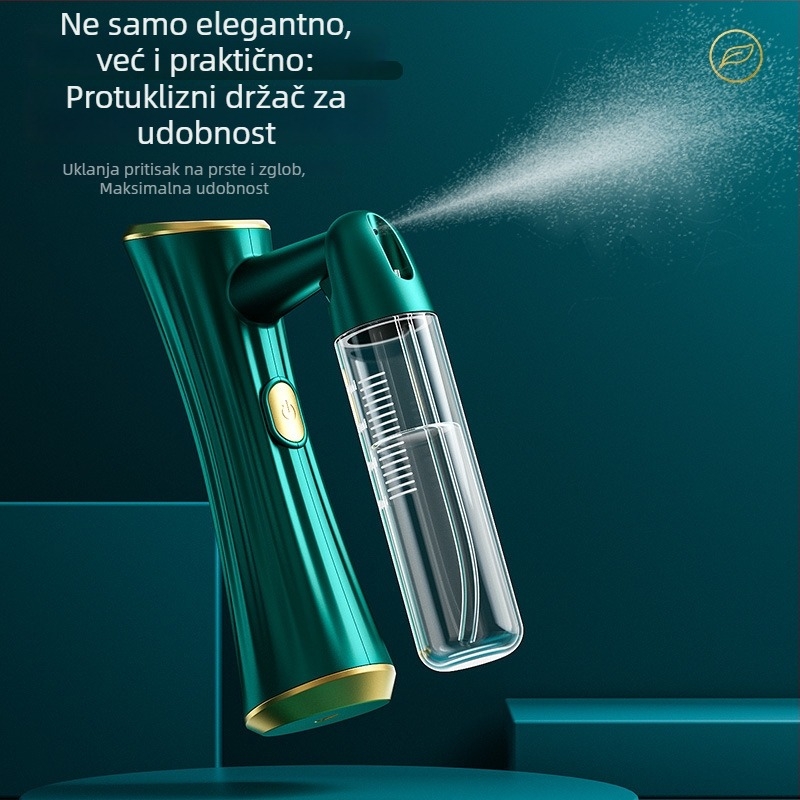 Ručni uređaj za infuziju kisikom za lice s plavim svjetlom i hidratantnom esencijom — 1 razina, hladno prskanje, ABS kućište, ugrađena baterija 300–500 mAh, vrijeme magle do 10 s