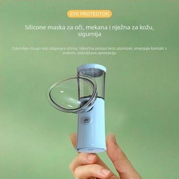 H11 Nano atomizator za oči — Prijenosni sprej za hidrataciju lica i očiju, hladan sprej, ugrađena baterija 300–500 mAh, vrijeme magle ≤10 s, 1 brzina
