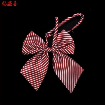 Ženski papion za ovratnik s cvjetnim uzorkom — poliester, prugasti uzorak, tisak, uredski stil