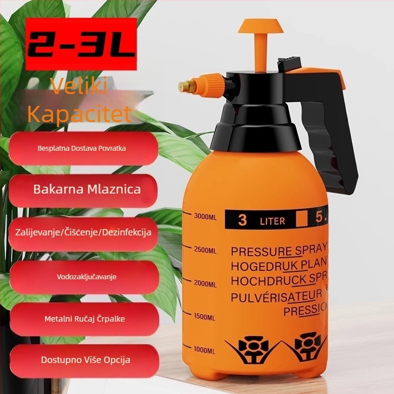 Lijevka za zalijevanje visokog tlaka, posebna za njegu cvijeća, kućni dezinfekcijski sprej