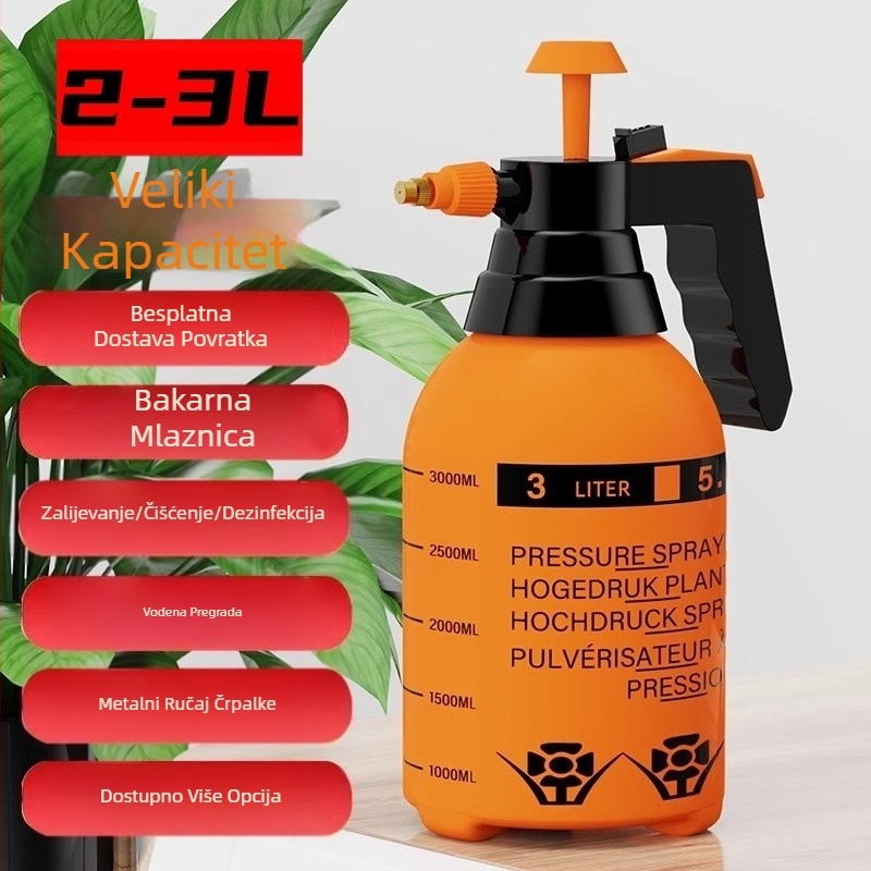 Lijevka za zalijevanje visokog tlaka, posebna za njegu cvijeća, kućni dezinfekcijski sprej