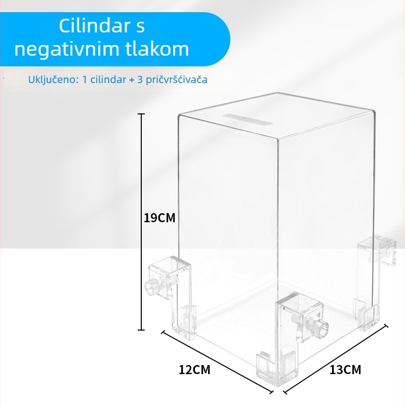 Akrilni viseći akvarij s nosačem — VL