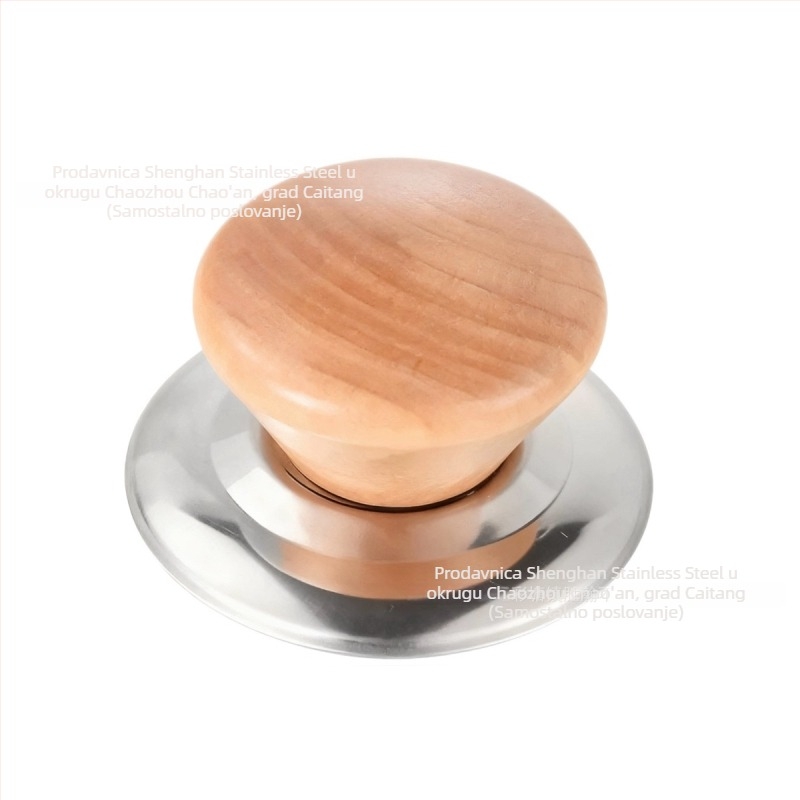 Drveni poklop lonac s drvenim gumbićem, zaštita od opeklina, kuhinjski dodatak, Shenghan