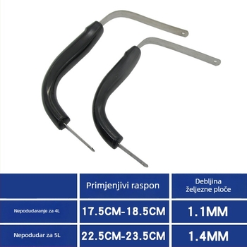 Dodatna oprema za čajnik – staromodna aluminijska i nehrđajuće čelične ručke, set protiv opeklina