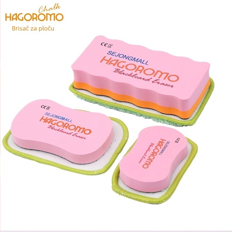 Feather robe Gumica za kredu, koralni velur, magnetska, zamjenjiva za bijele ploče i ploče za crtanje