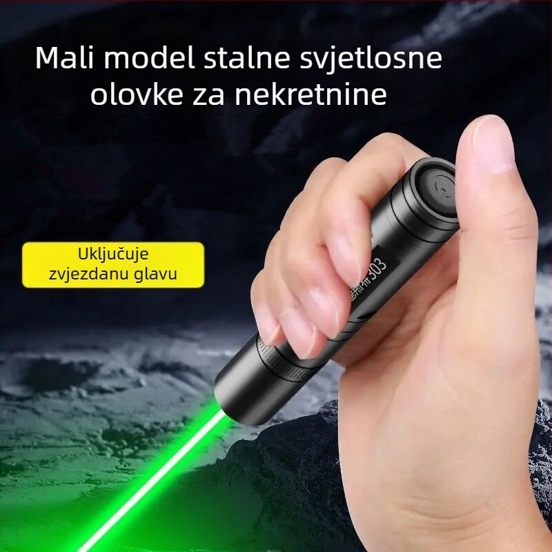 Laser indikator olovka s tijelom od aluminijske legure (Brand: Huister; Materijal: aluminijska legura; Tip: indikator olovka; Ispis logotipa: Da; Obrada i prilagodba: Da)