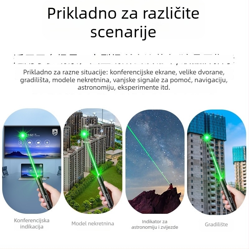 Laser indikator olovka s tijelom od aluminijske legure (Brand: Huister; Materijal: aluminijska legura; Tip: indikator olovka; Ispis logotipa: Da; Obrada i prilagodba: Da)