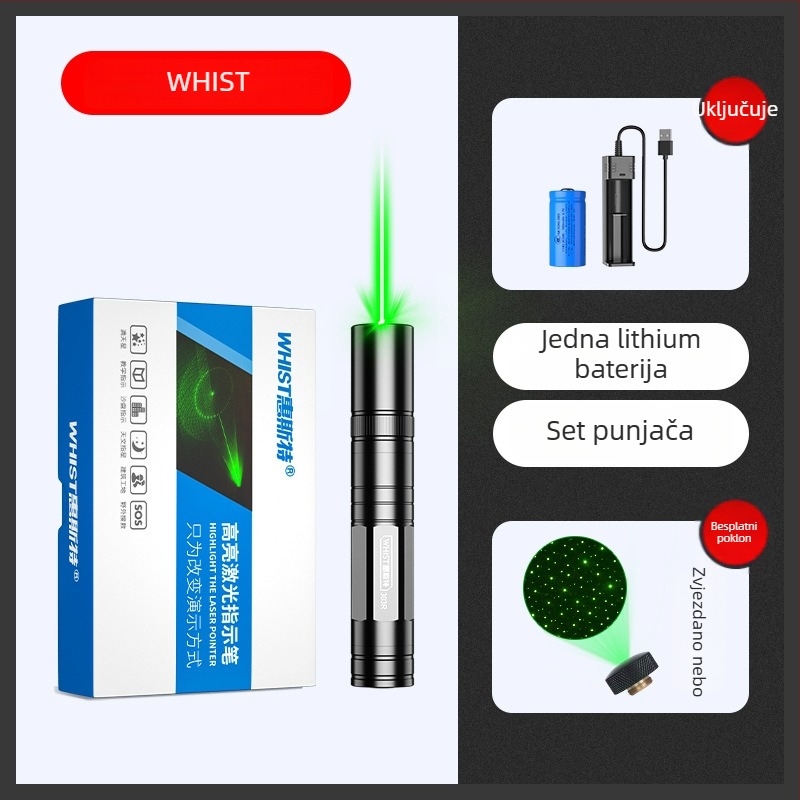 Laser indikator olovka s tijelom od aluminijske legure (Brand: Huister; Materijal: aluminijska legura; Tip: indikator olovka; Ispis logotipa: Da; Obrada i prilagodba: Da)