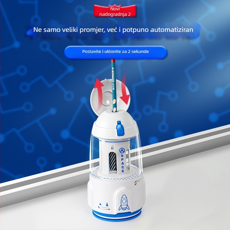 Električno automatsko oštrilo za olovke | Model M3119-1; Materijal: Plastika; Oblik: Geometrijski; Pogon: Električni