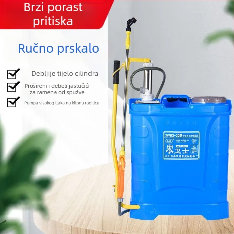 Xin Miao plastični 3-djelni set raspršivača – ručni raspršivač za poljoprivredu, raspršivanje vodene magle pod tlakom