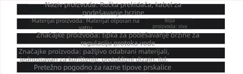 Poljoprivredni električni raspršivač - dodaci: ručica s prekidačem, linija za regulaciju brzine, antifriz, zaštita od eksplozije, debeli cijev