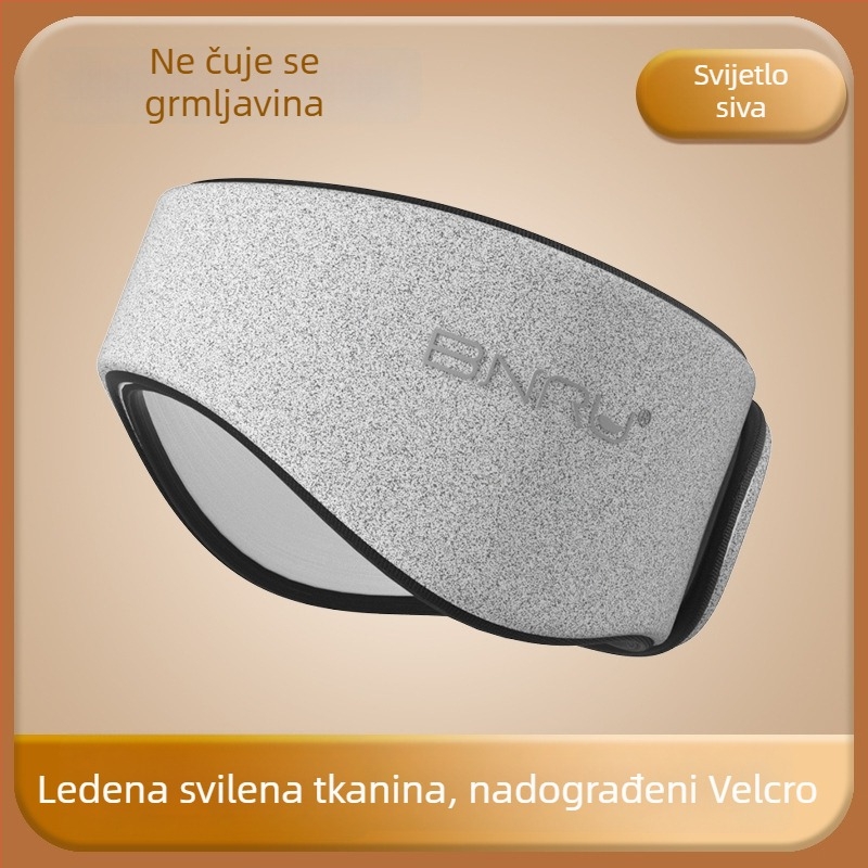 Maska za oči s integriranom zaštitom za uši, pamuk, smanjuje buku, prozračna, blokira svjetlo
