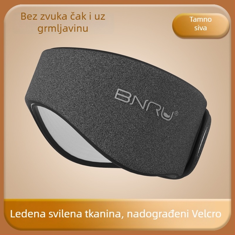 Maska za oči s integriranom zaštitom za uši, pamuk, smanjuje buku, prozračna, blokira svjetlo