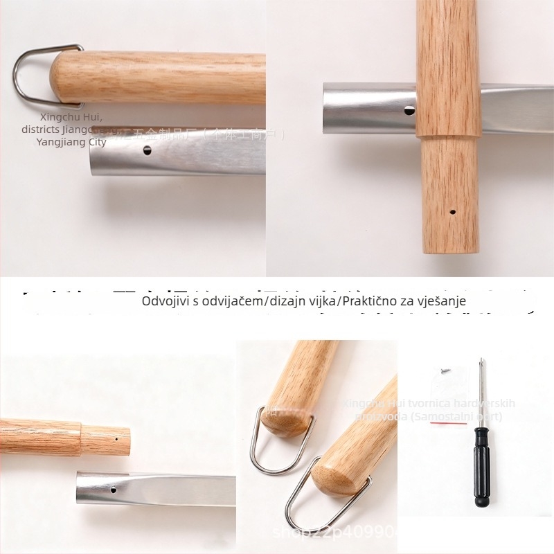 Četka za čišćenje roštilja s bakrenim žicama i drvenom drškom — Star chef