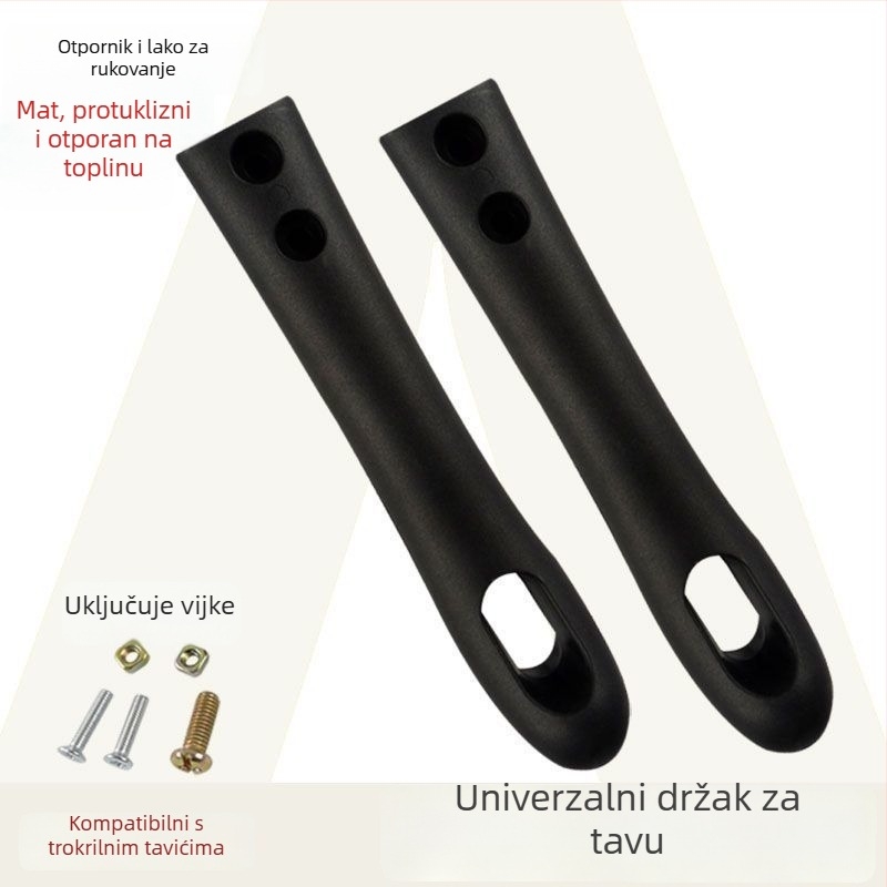 Drška za wok, zaštita od opeklina, PP materijal, kompatibilna sa Supor indukcijskim pločama