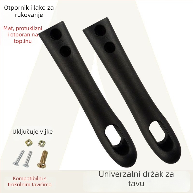 Drška za wok, zaštita od opeklina, PP materijal, kompatibilna sa Supor indukcijskim pločama