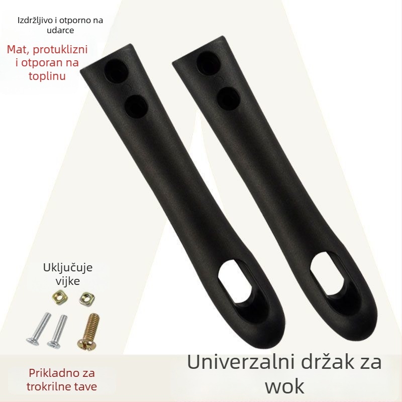 Drška za wok, zaštita od opeklina, PP materijal, kompatibilna sa Supor indukcijskim pločama