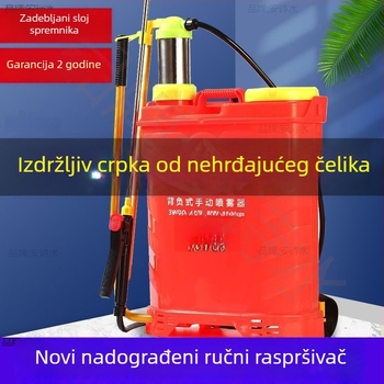 Poljoprivredna prskalica na leđa — ručna, visokog tlaka, ručni pogon, za zaštitu usjeva i dezinfekciju