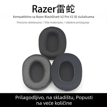 Jastučići za uši za Razer BlackShark V2X, V2Pro, V2SE – prozračni spužvasti pokrivači (OEM)