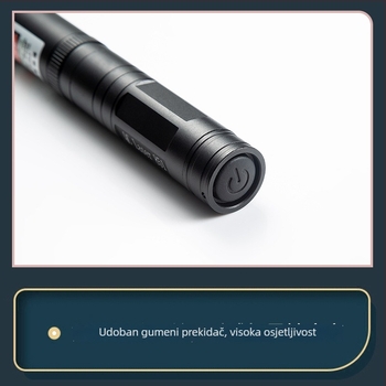 Laser pero sa križnim snopom i pravokutnim nivijanjem - 532 nm, domet 1 km, baterija 16340