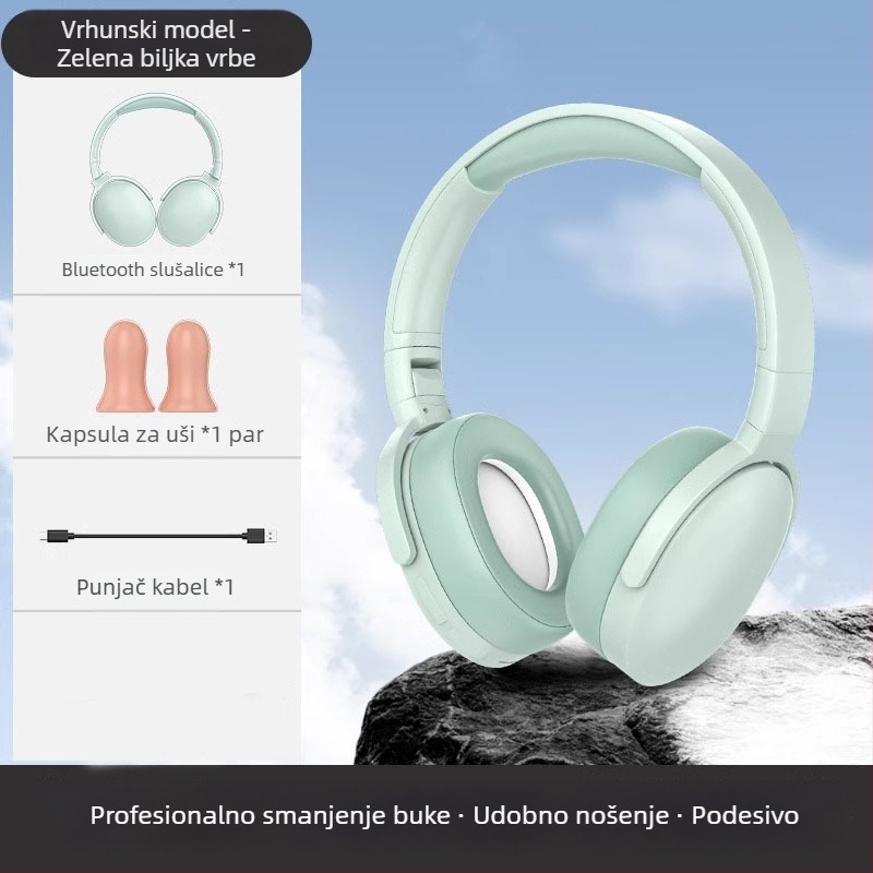 Bluetooth slušalice s aktivnom redukcijom šuma, unisex, za unutarnju upotrebu, cijelu godinu, izdanje Zima 2025