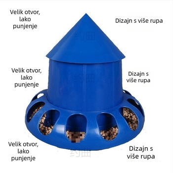 Yuequ Automatska hranilica za ptice – hranilica protiv rasipavanja za kokoši, patke, guske, prepelice i golubove; Materijal: See details; Primjenjivo na: Akvarij; Automatsko hranjenje: Djelomično