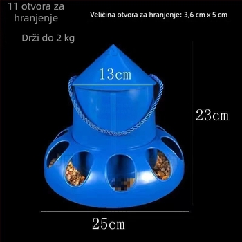 Yuequ Automatska hranilica za ptice – hranilica protiv rasipavanja za kokoši, patke, guske, prepelice i golubove; Materijal: See details; Primjenjivo na: Akvarij; Automatsko hranjenje: Djelomično