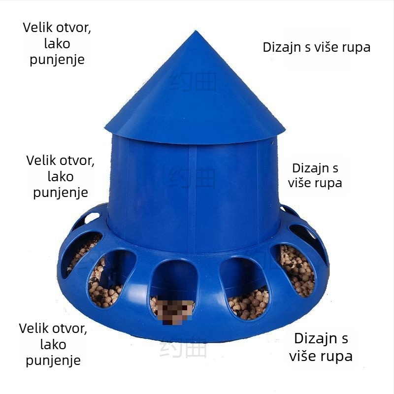 Yuequ Automatska hranilica za ptice – hranilica protiv rasipavanja za kokoši, patke, guske, prepelice i golubove; Materijal: See details; Primjenjivo na: Akvarij; Automatsko hranjenje: Djelomično