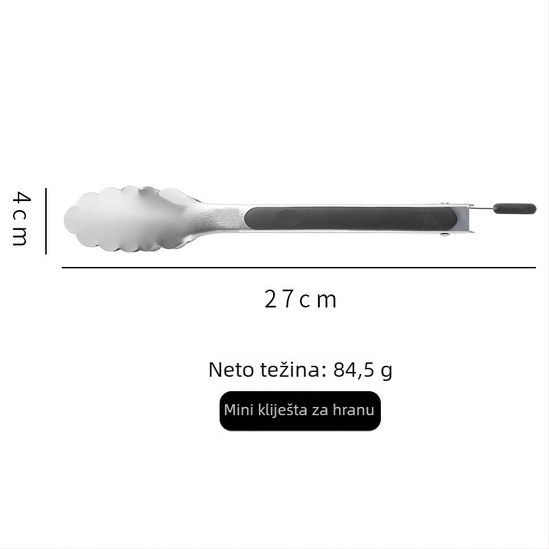 Klips za hranu od 430 nerđajućeg čelika, višefunkcionalan, protivklizni, visokotemperaturna otpornost, magnetska privlačnost