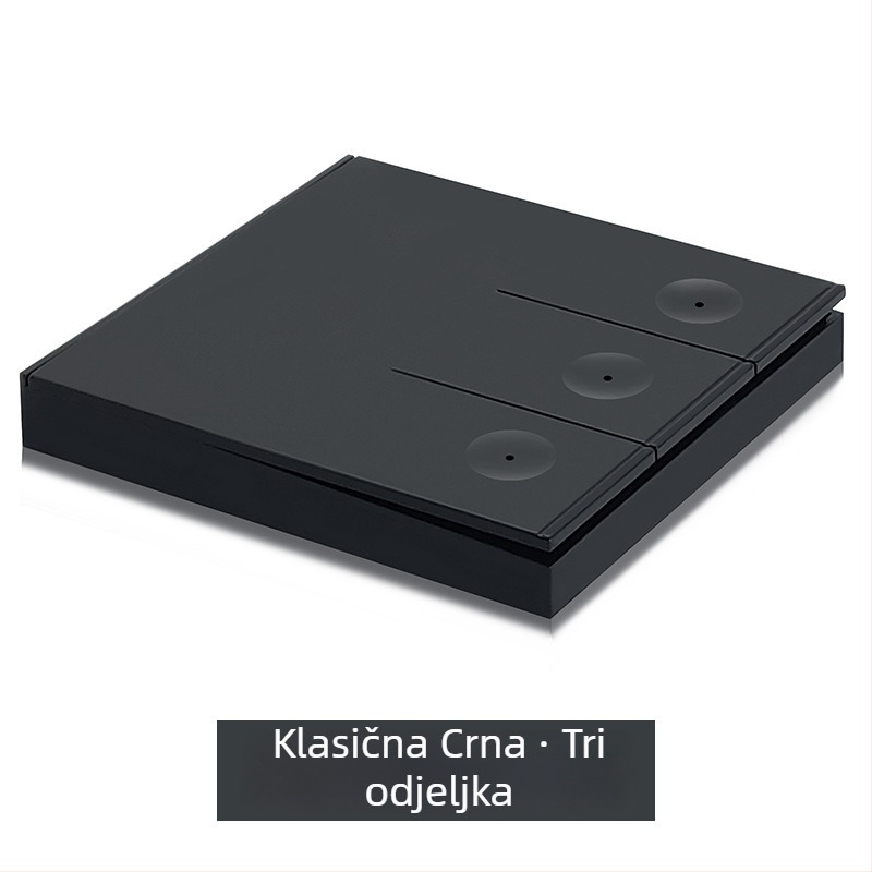 RF433 Bežični zidni panel prekidač, tip 86, s daljinskim upravljačem, 65 g, -40°C do +70°C, za kućne usisavače