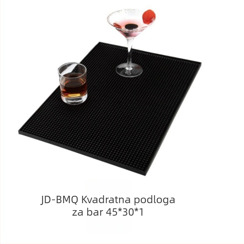 Set alata za bar: trenuta boca, bar mat, kutija soli, kutija voća, klips za led, lopatica za led i šejker čaša — JD marka, plastika, moderni minimalistički stil, lansiran u proljeće 2013., pakiranje u jednom komadu.