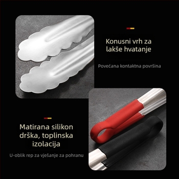 Klip za hranu od nehrđajućeg čelika 201 – zaštita od opeklina, otpornost na visoke temperature, protuklizno, višefunkcionalno