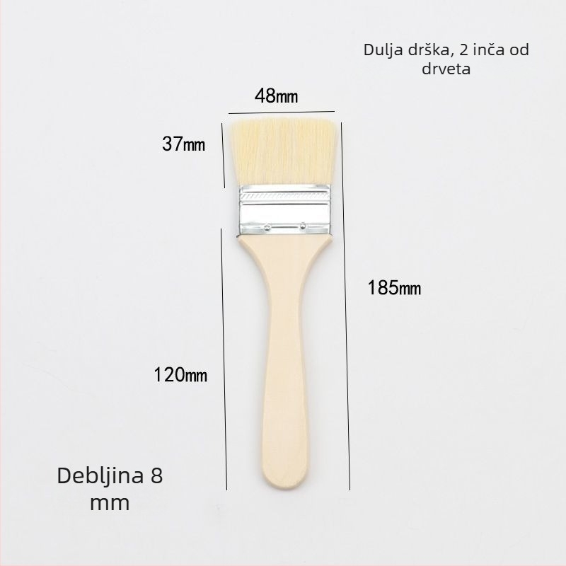 BBQ četka s PP dlačicama i drvenom drškom, za prehrambenu upotrebu, otporna na visoke temperature