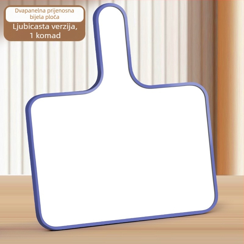 Reverse Ručna dvostrano izbrisiva bijela ploča s plastičnim okvirom i panelom, model FZ-3986, marka Reverse.