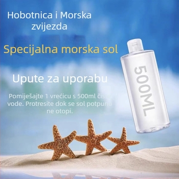 Sol za akvarij za morsko zvijezde i hermit rakove — prirodna morska voda, visoki kalcij, sigurno za meduze (Podrijetlo: Guangdong; Težina: 1; Materijal: Drugi; Kategorija: Oprema za akvarij)